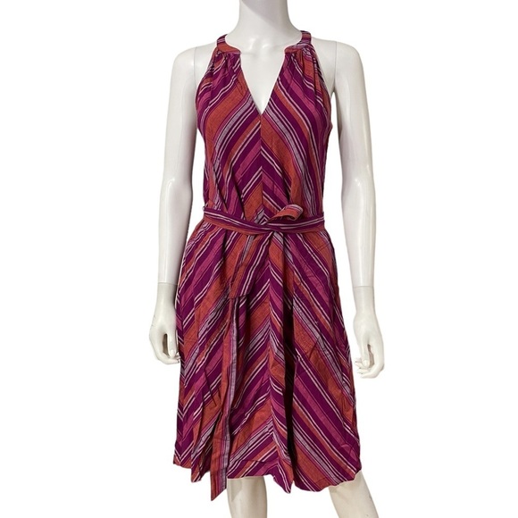 A New Day High Yoke Midi Dress Tie Waist Stripe
New - Picture 3 of 11